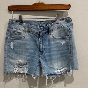 American Eagle Outfitters Tomgirl Bermuda Distressed Shorts